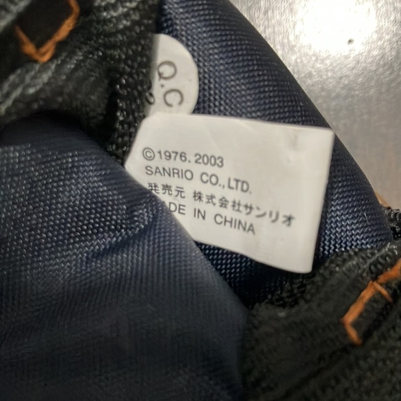 NWOT Y2K Vintage 2003 Hello Kitty Angel Denim Cell Phone Holder - Picture 7 of 7